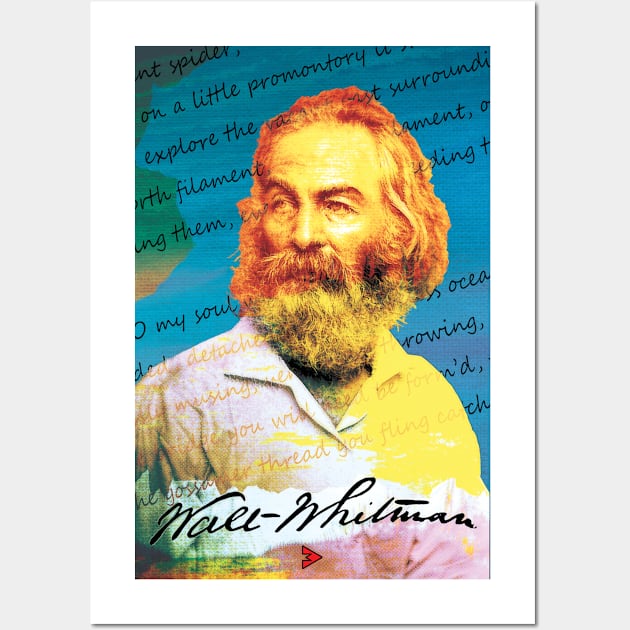 Walt Whitman - A Noiseless Patient Spider Wall Art by Exile Kings 